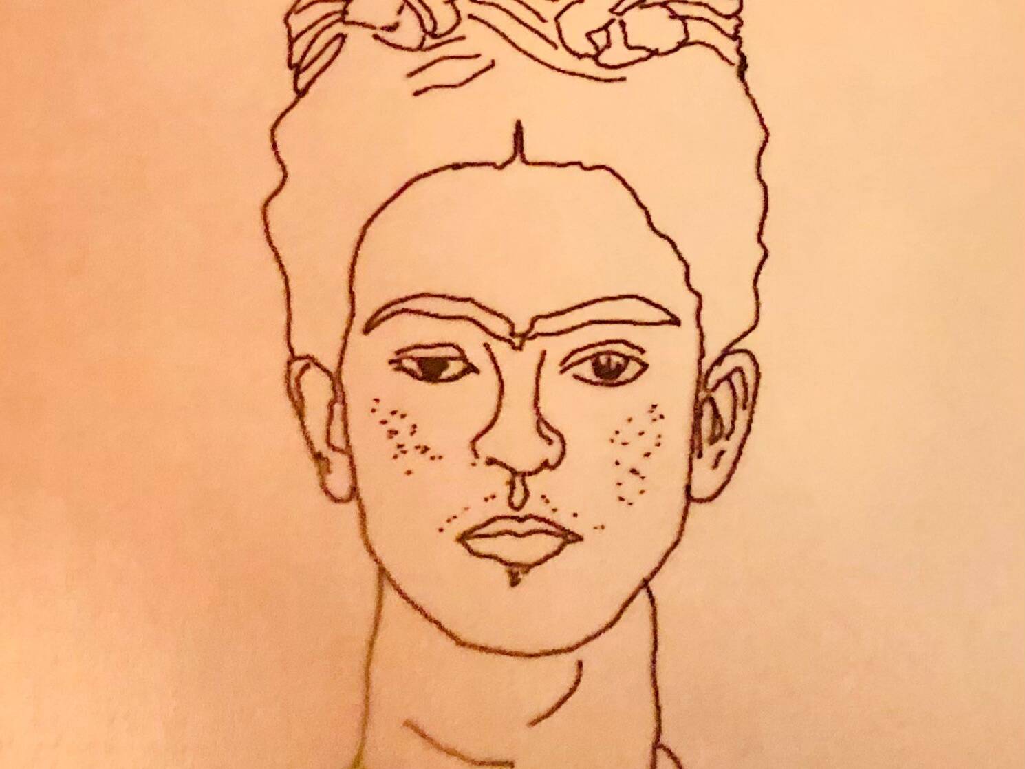 Frida Kahlo Zeichnung