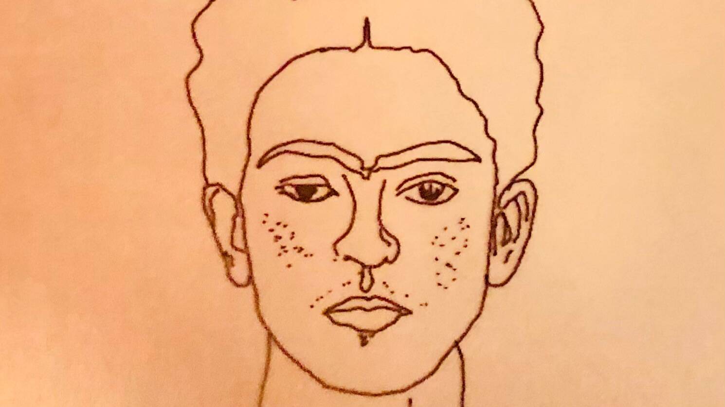 Frida Kahlo Zeichnung